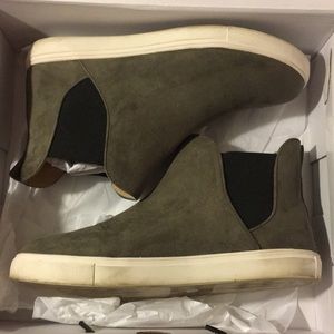 Suede bootie sneakers